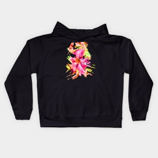 Abstract Flower 2 Kids Hoodie